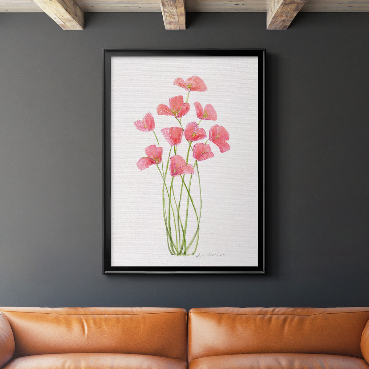 Intertwined Bouquet I - Modern Framed Canvas Print
