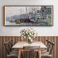 View of the Kromme Waal in Amsterdam - Floater Framed Canvas Print