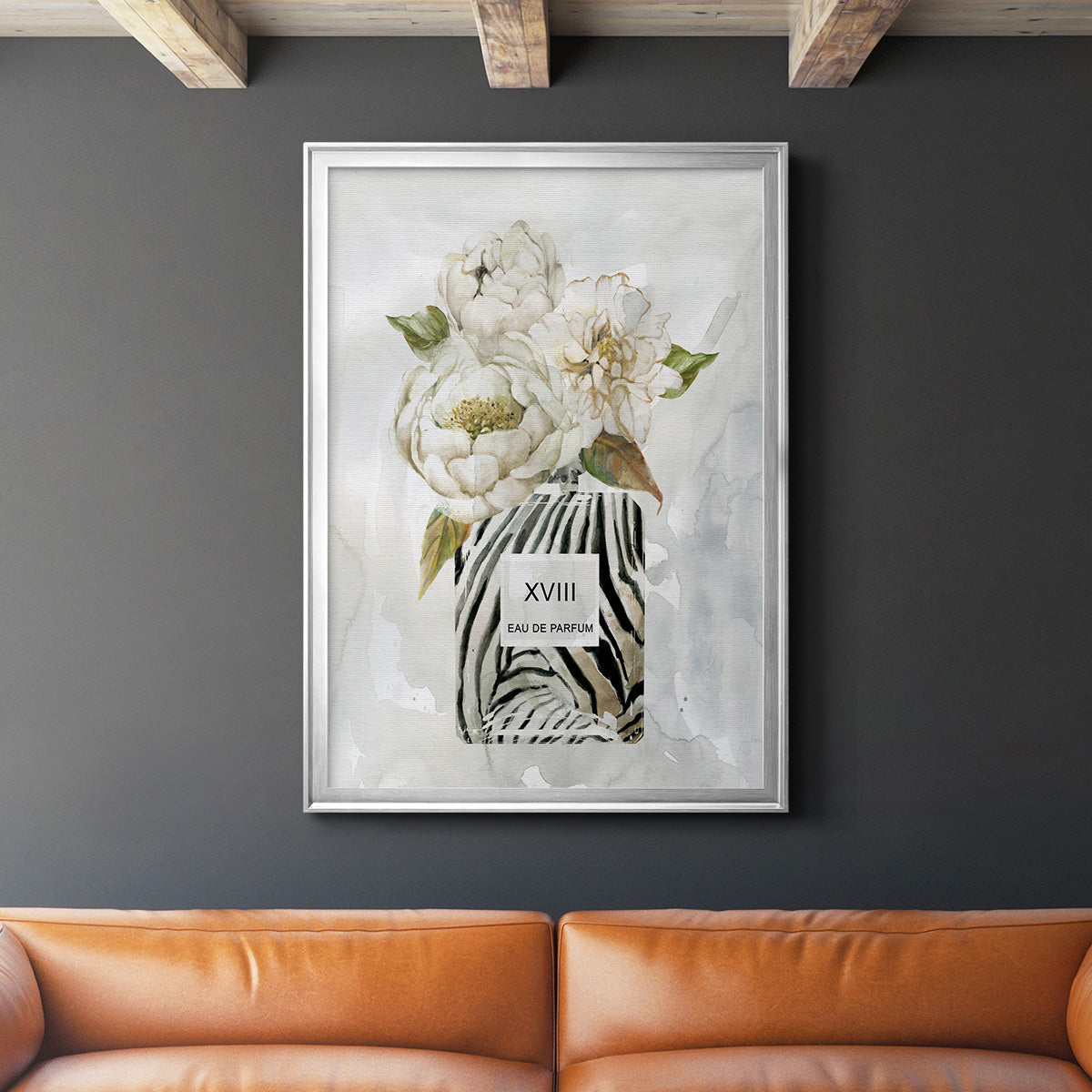 Feminine Wilds II - Modern Framed Canvas Print