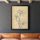Magnolia Sketch II - Modern Framed Canvas Print