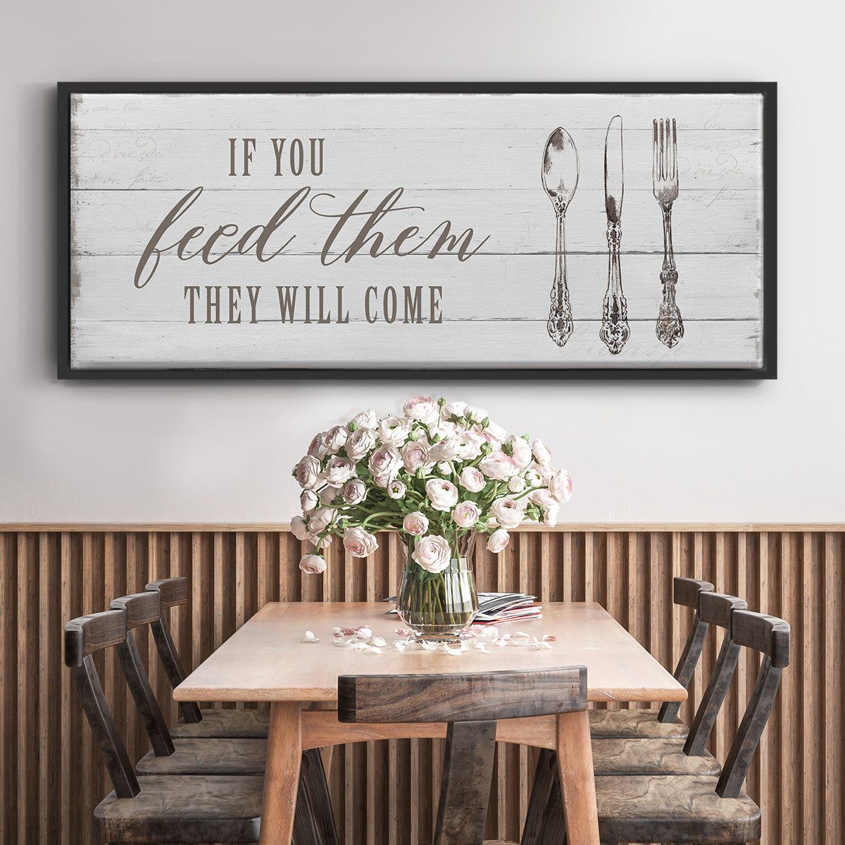 If You Feed Them - Floater Framed Canvas Print