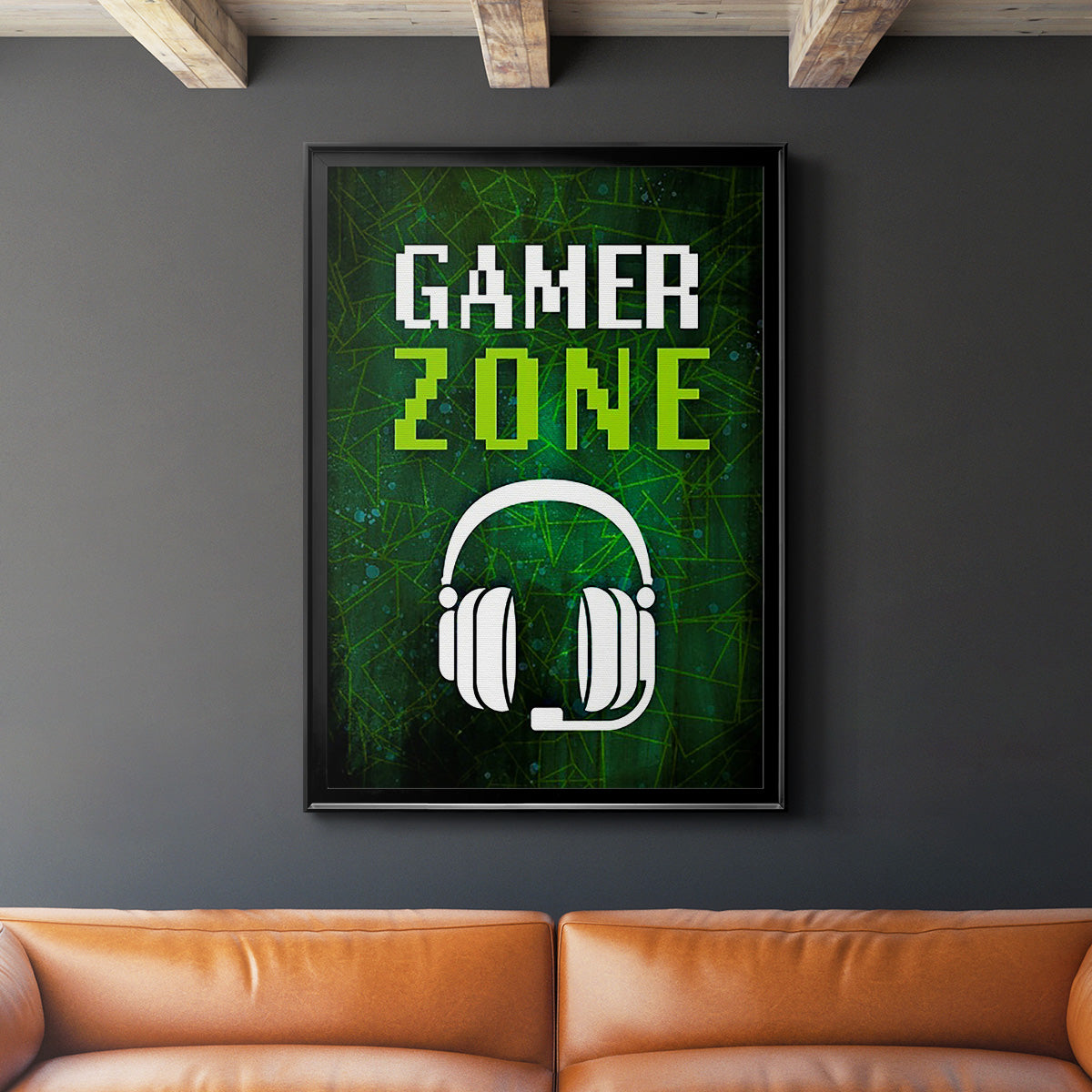 It's Game On IV - Modern Framed Canvas Print