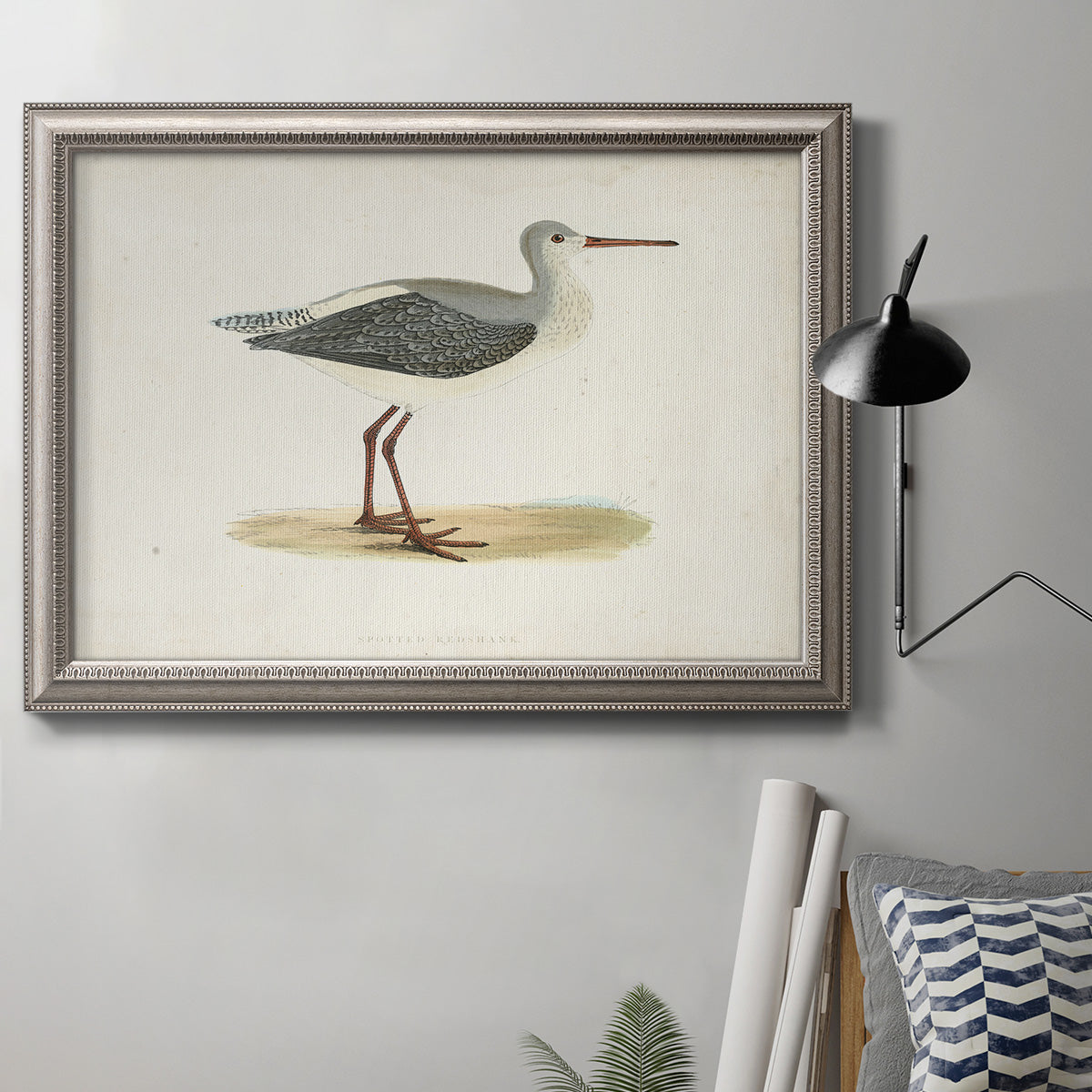 Morris Sandpipers I Premium Framed Canvas- Ready to Hang