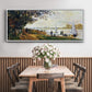 The Riverbank at Le Petit - Floater Framed Canvas Print