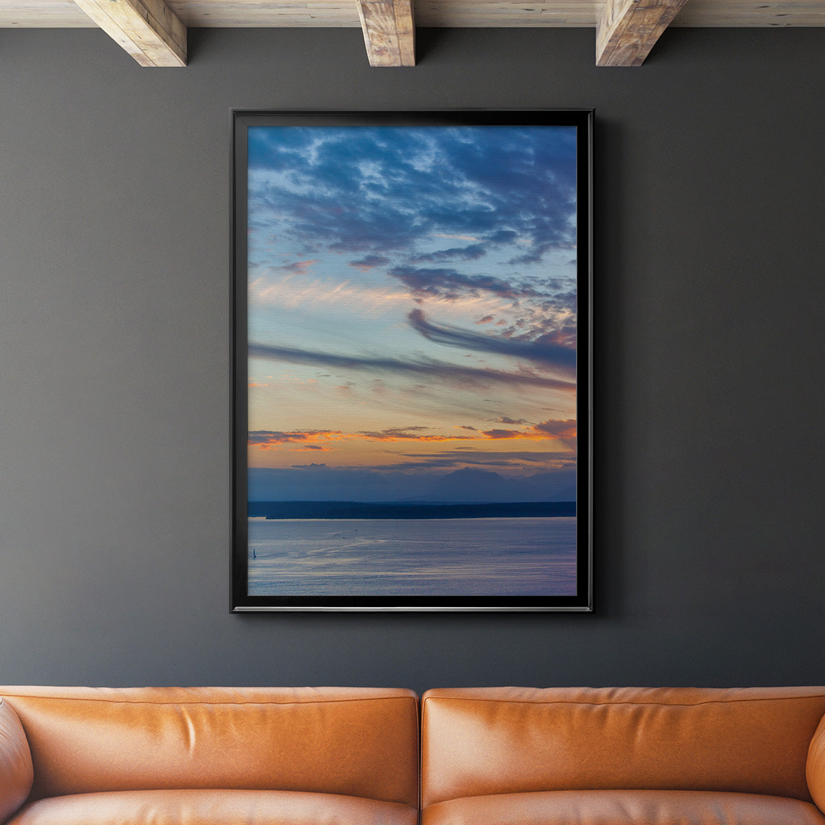 Cloud Variations - Modern Framed Canvas Print