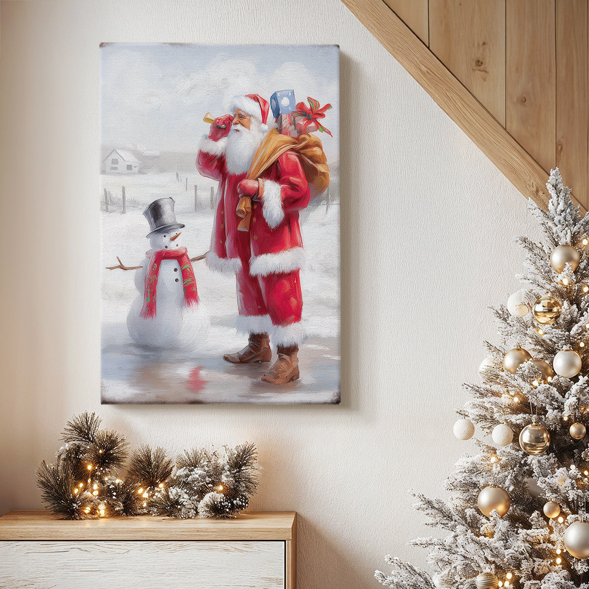 Silver Carol of Cathedral - Canvas Art Print