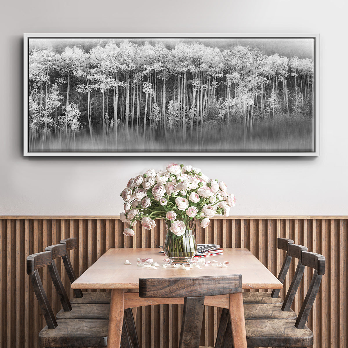 Dreamy Aspen - Floater Framed Canvas Print