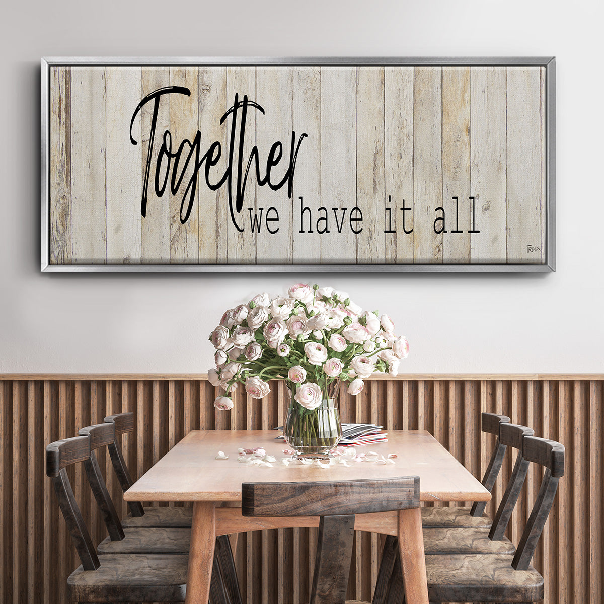 Together We Have - Floater Framed Canvas Print
