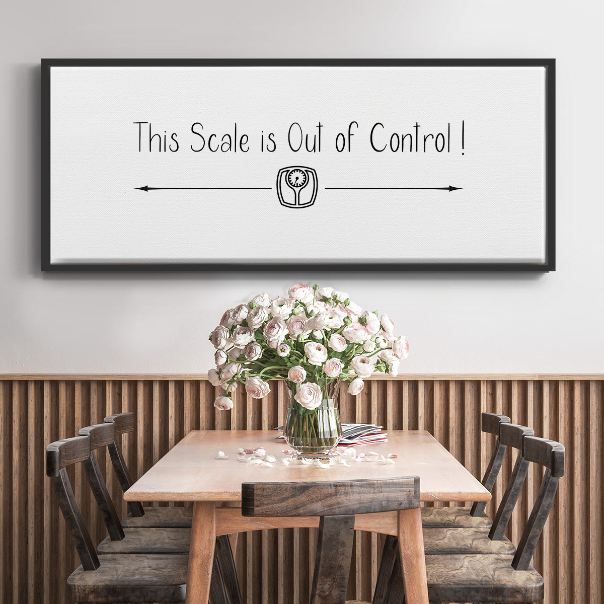 This Scale - Floater Framed Canvas Print