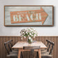 Welcome to the Beach - Floater Framed Canvas Print