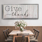 Give Thanks - Floater Framed Canvas Print