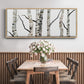 Birch Trees II - Floater Framed Canvas Print