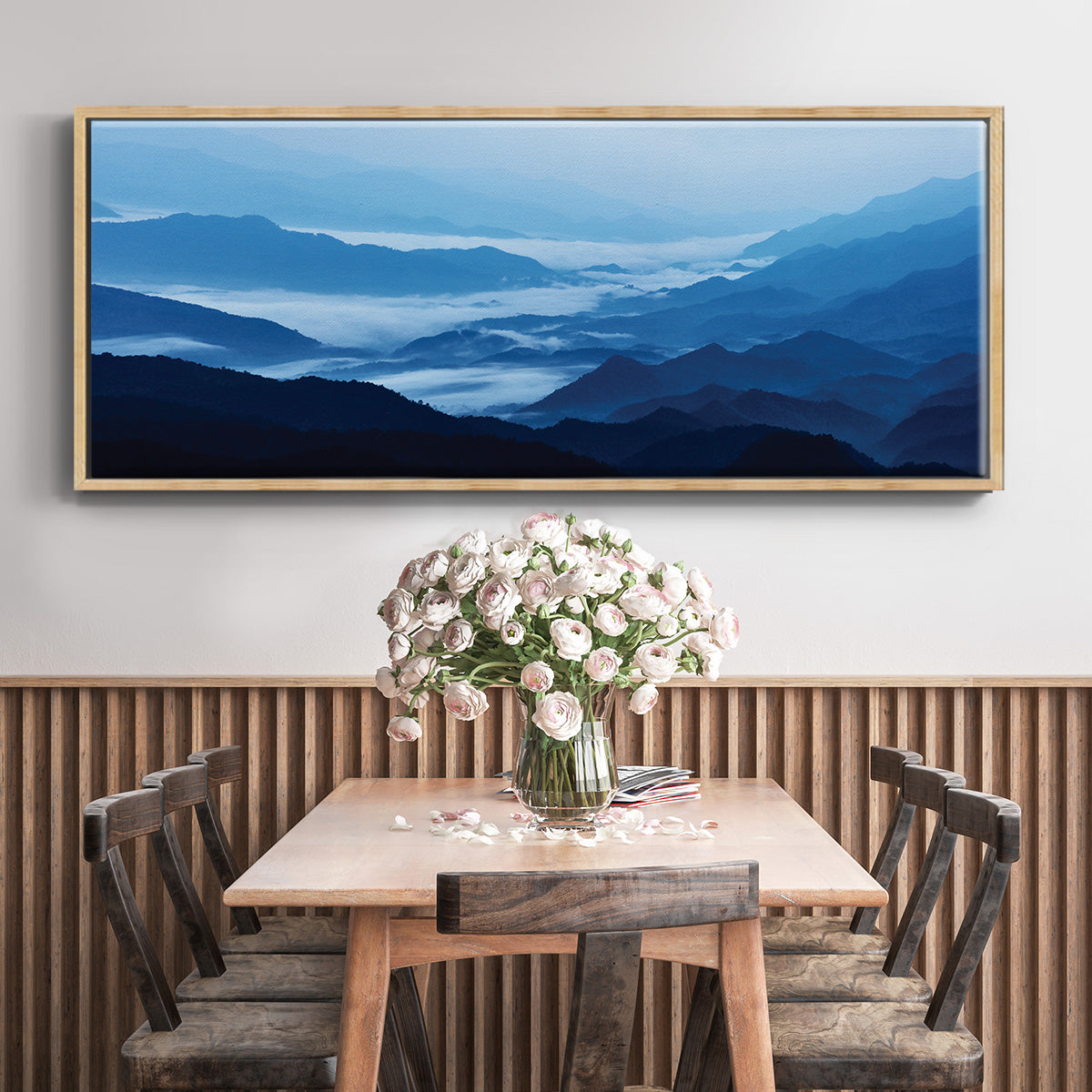 Misty Mountains XIII - Floater Framed Canvas Print