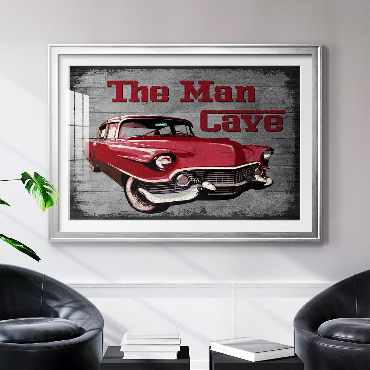 The Man Cave - Modern Framed Art Print