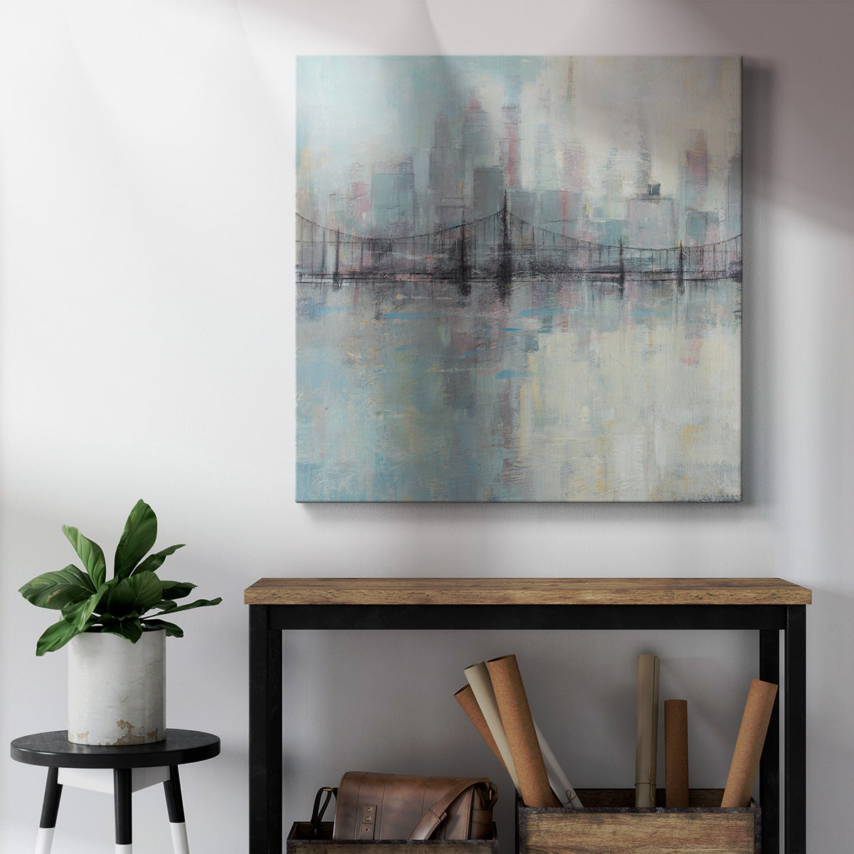 Pastel Cityscape I - Canvas Art Print