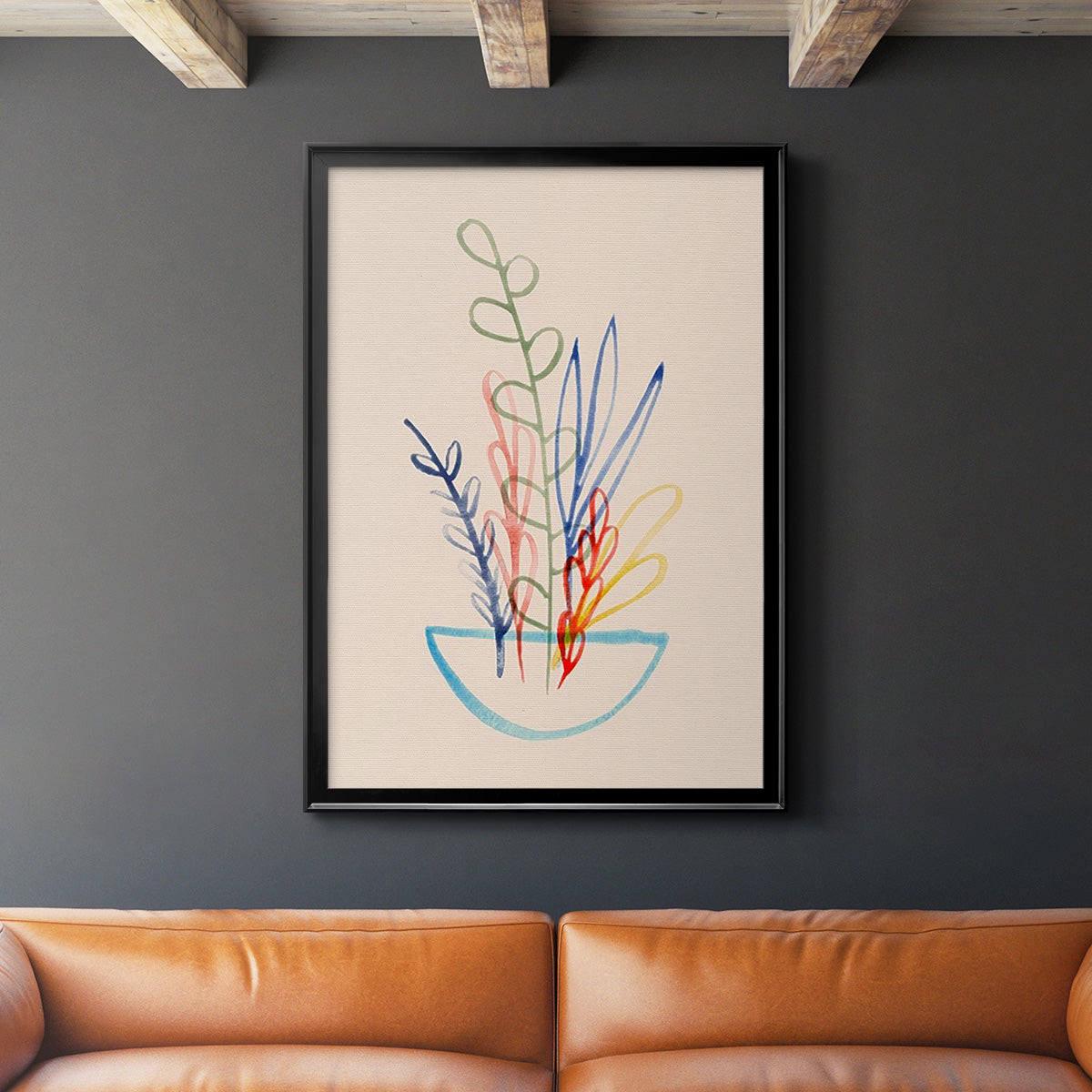 Fun Bunch I - Modern Framed Canvas Print