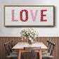 Patterned Love - Floater Framed Canvas Print