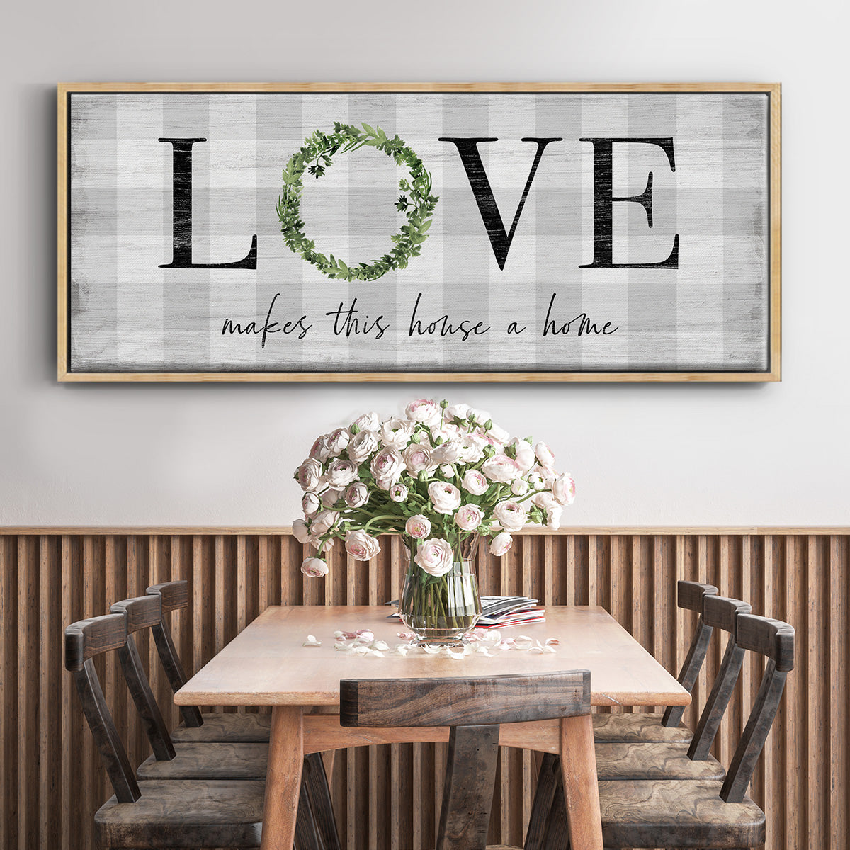 Makes This House A Home - Floater Framed Canvas Print