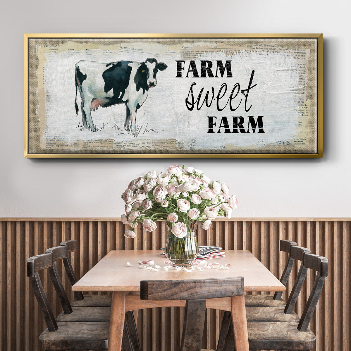 Farm Sweet Farm II - Floater Framed Canvas Print