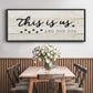 This is Us and the Dog - Floater Framed Canvas Print