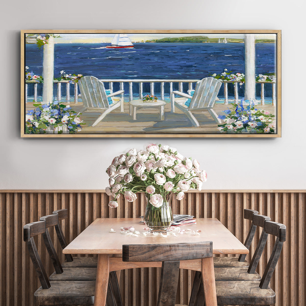 Summer Sail - Floater Framed Canvas Print