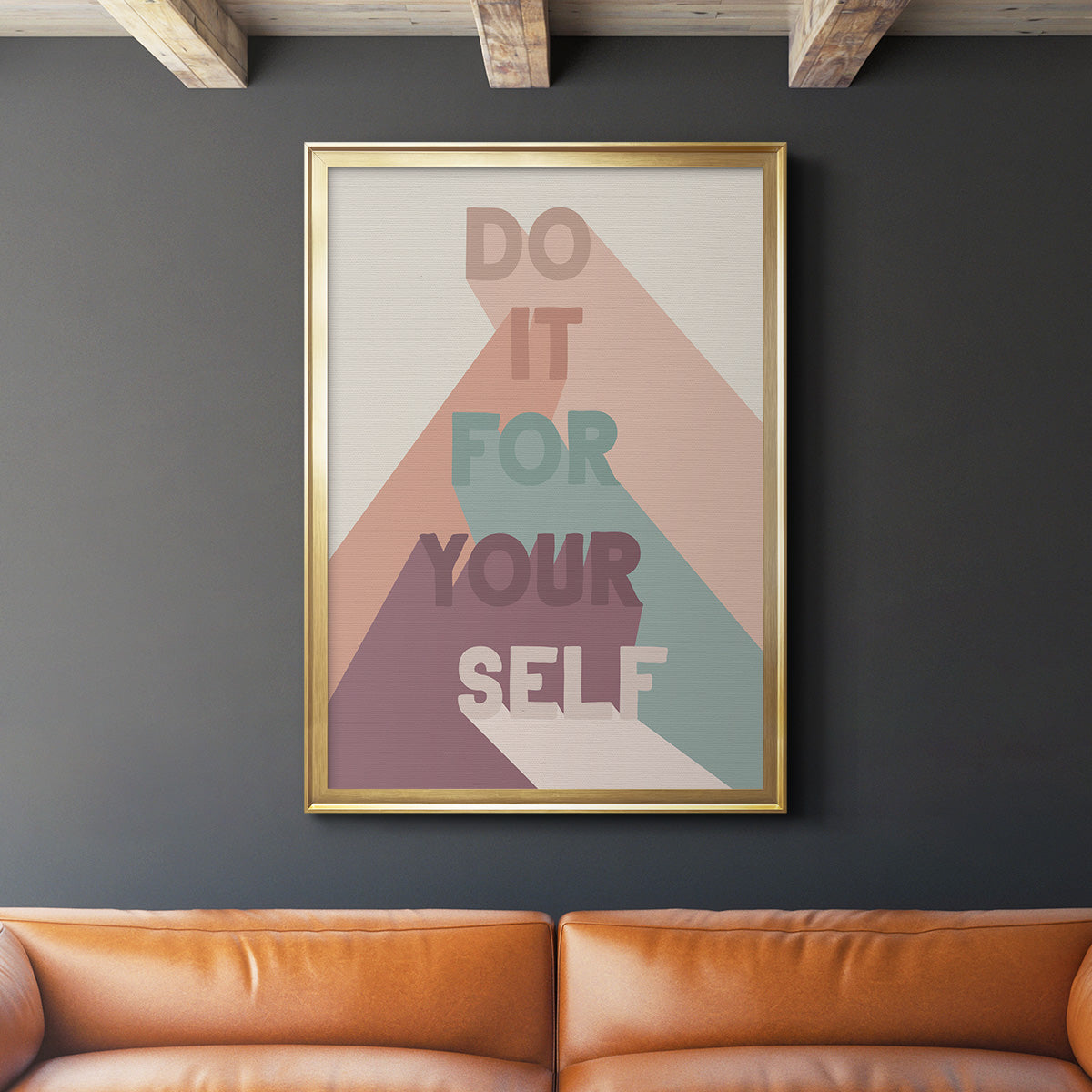 For Yourself - Modern Framed Canvas Print