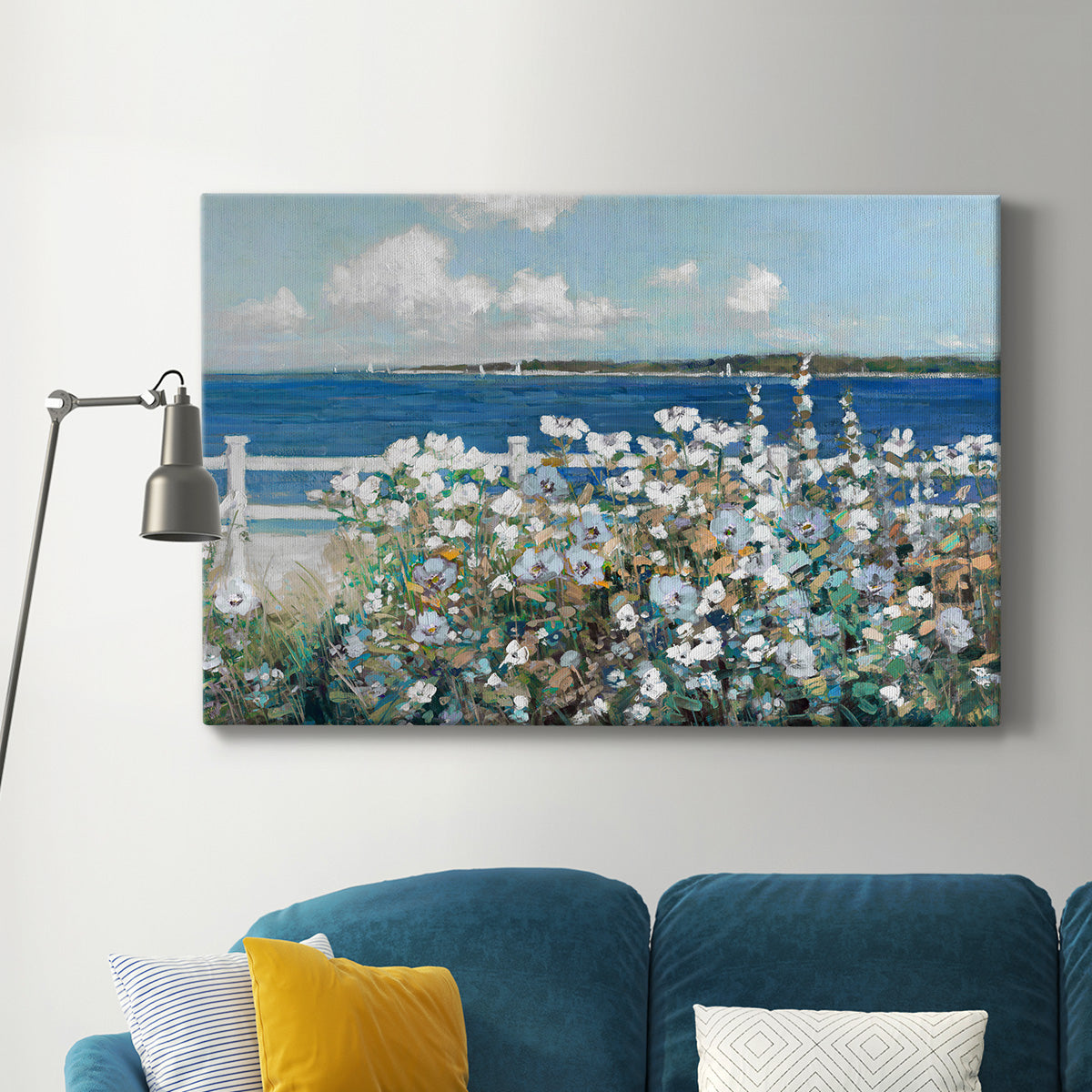 Bayside Garden Premium Gallery Wrapped Canvas - Ready to Hang