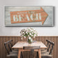 Welcome to the Beach - Floater Framed Canvas Print