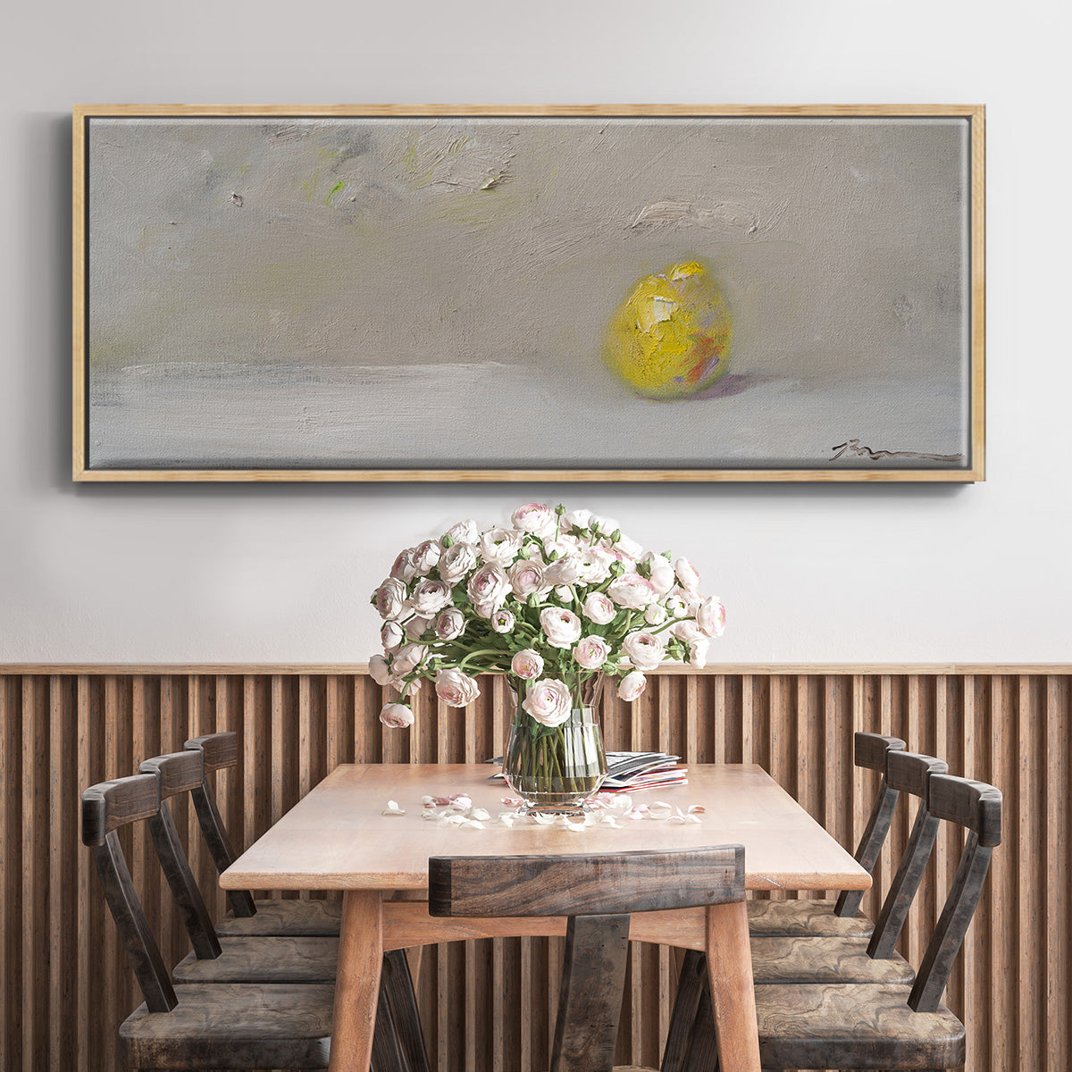 Lemon-Lime - Floater Framed Canvas Print