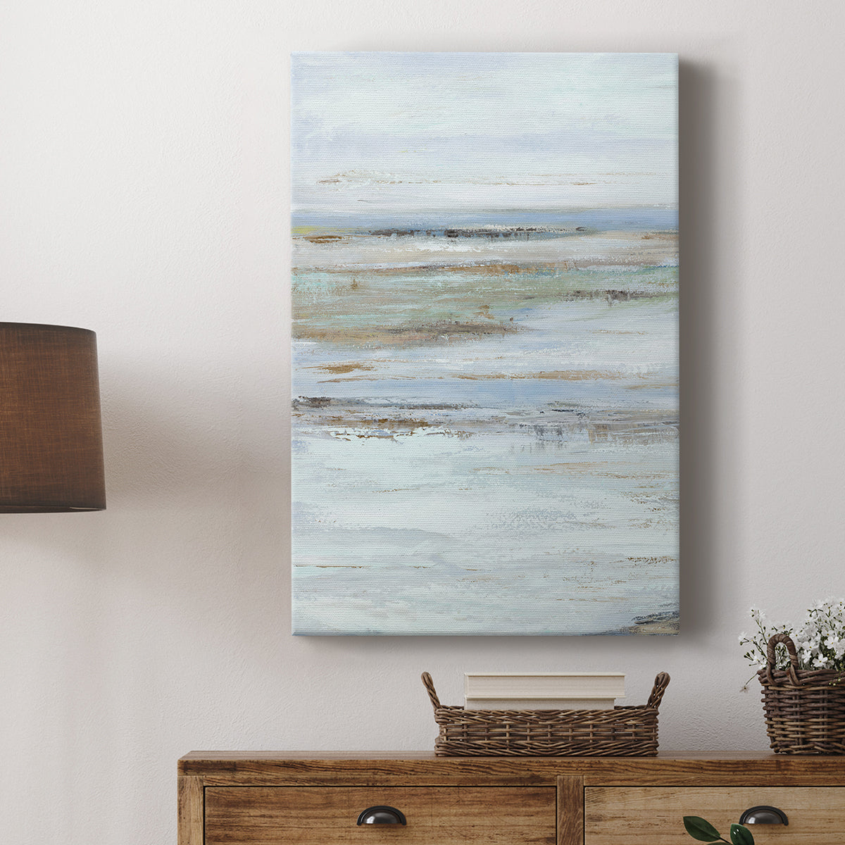 Muted Misty Marsh I - Canvas Art Print
