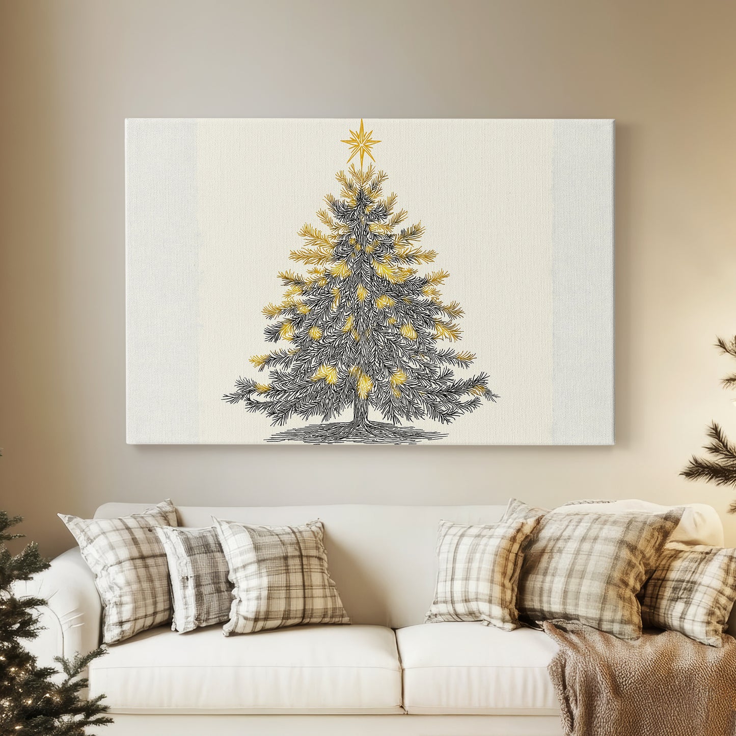 Snowwhite Serenade of Lantern - Canvas Art Print