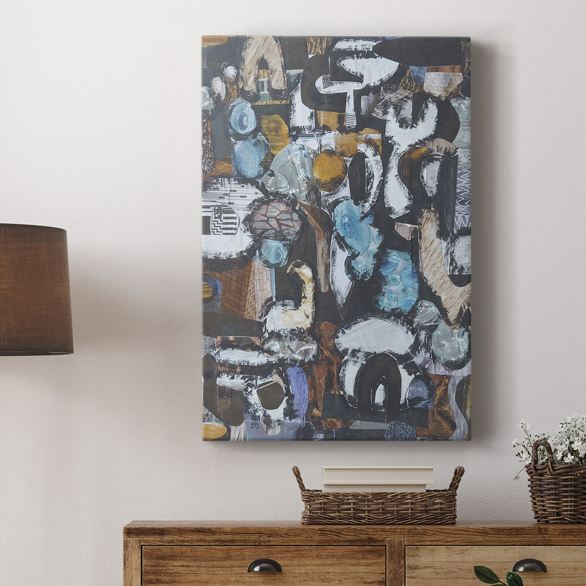 California Beach Blue Glass - Canvas Art Print