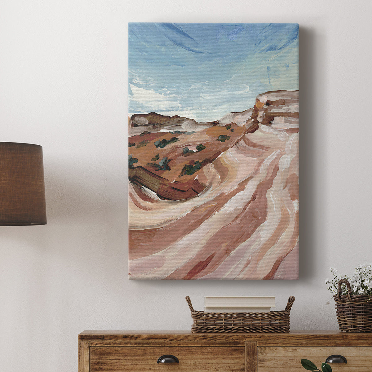 Impasto Plateau II - Canvas Art Print