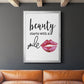 Beauty Starts With A Smile - Modern Framed Canvas Print