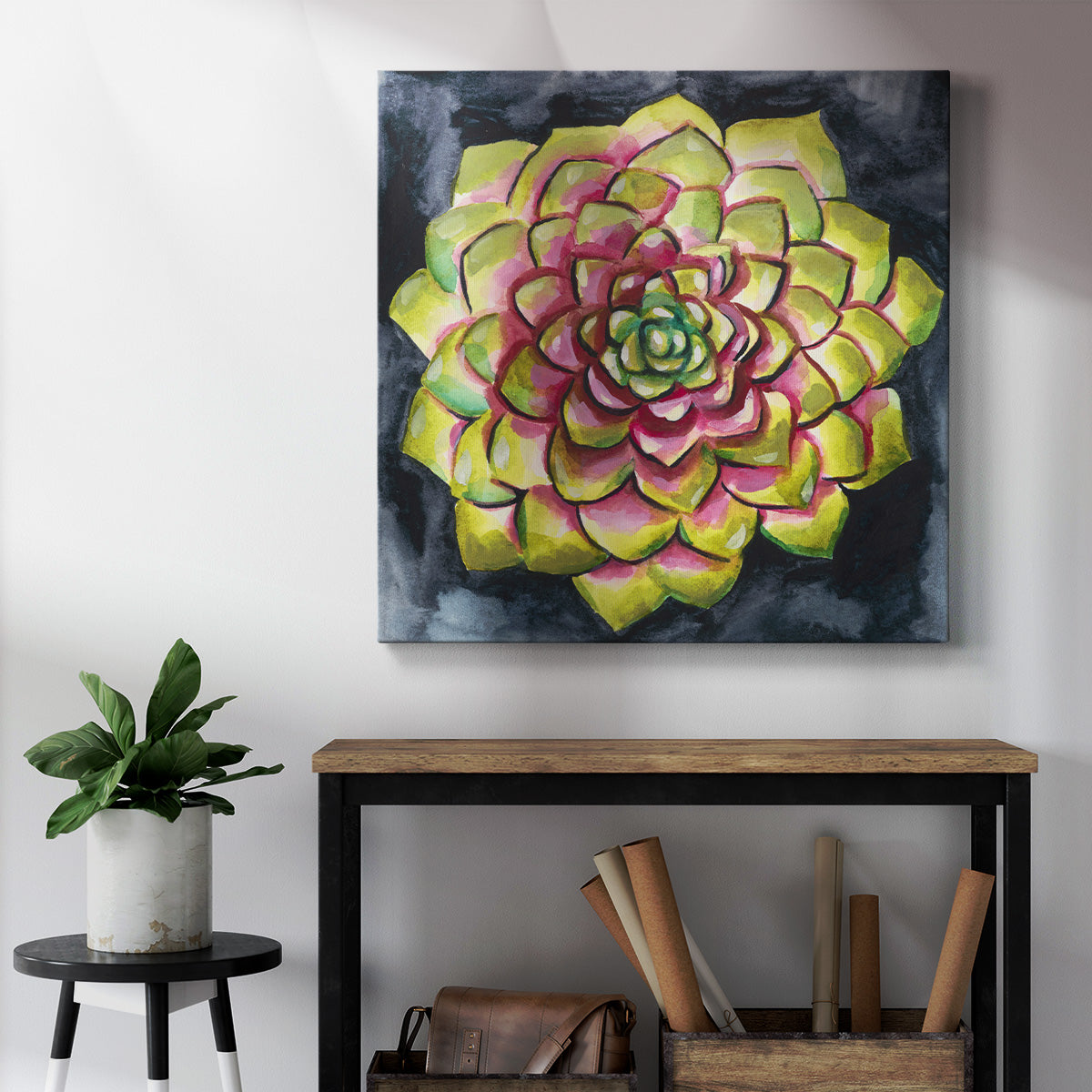 Succulent Rosette III - Canvas Art Print