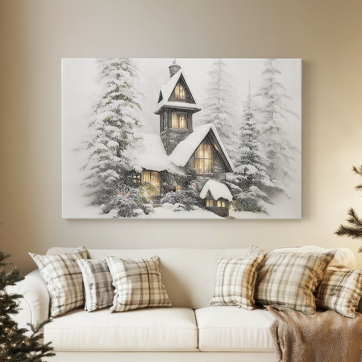 Pearled Dusk Promise - Canvas Art Print