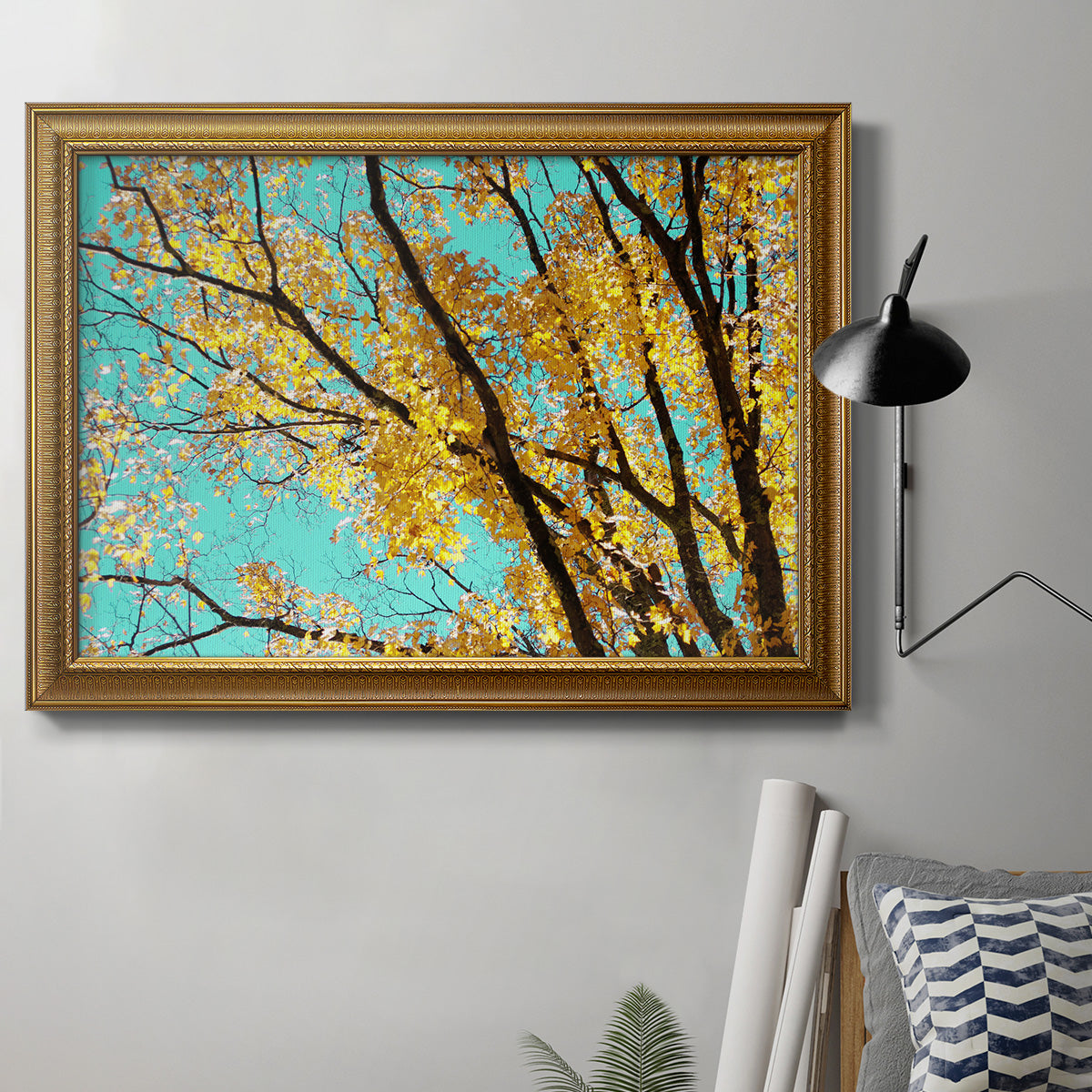 Autumn Tapestry IV Premium Framed Canvas- Ready to Hang