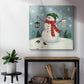 Jolly Snowman II - Canvas Art Print