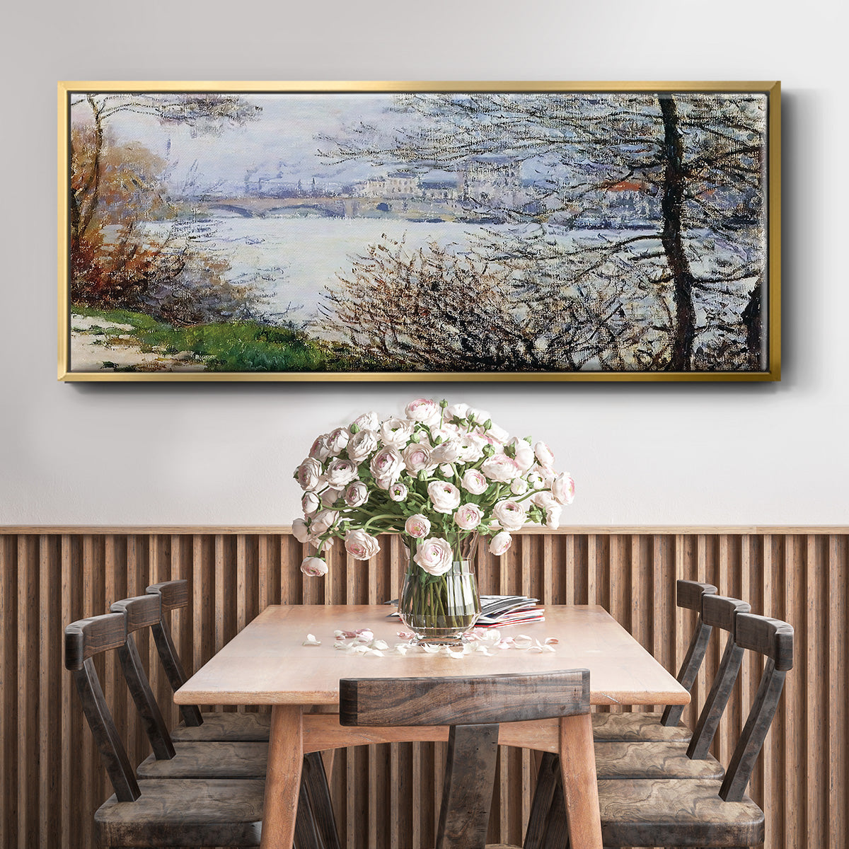 The Banks of the Seine, Ile de la Grande - Floater Framed Canvas Print