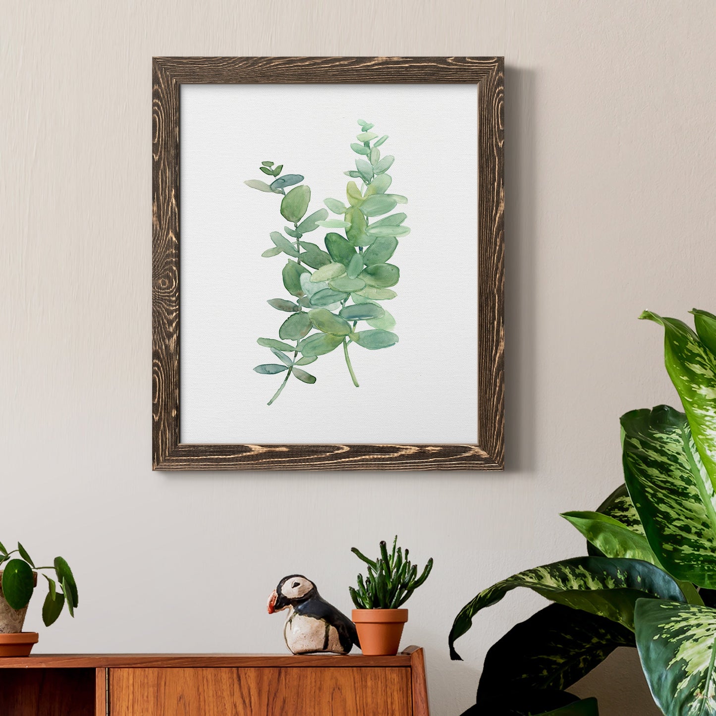 Eucalyptus I - Premium Canvas Framed in Barnwood - Ready to Hang