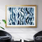 True Blue Wave II - Modern Framed Art Print