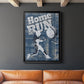Home Run Hitter - Modern Framed Canvas Print