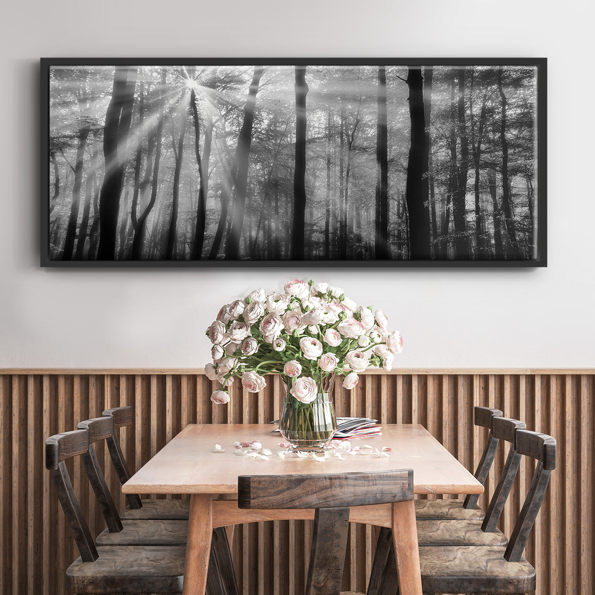 Breaking Through - Floater Framed Canvas Print