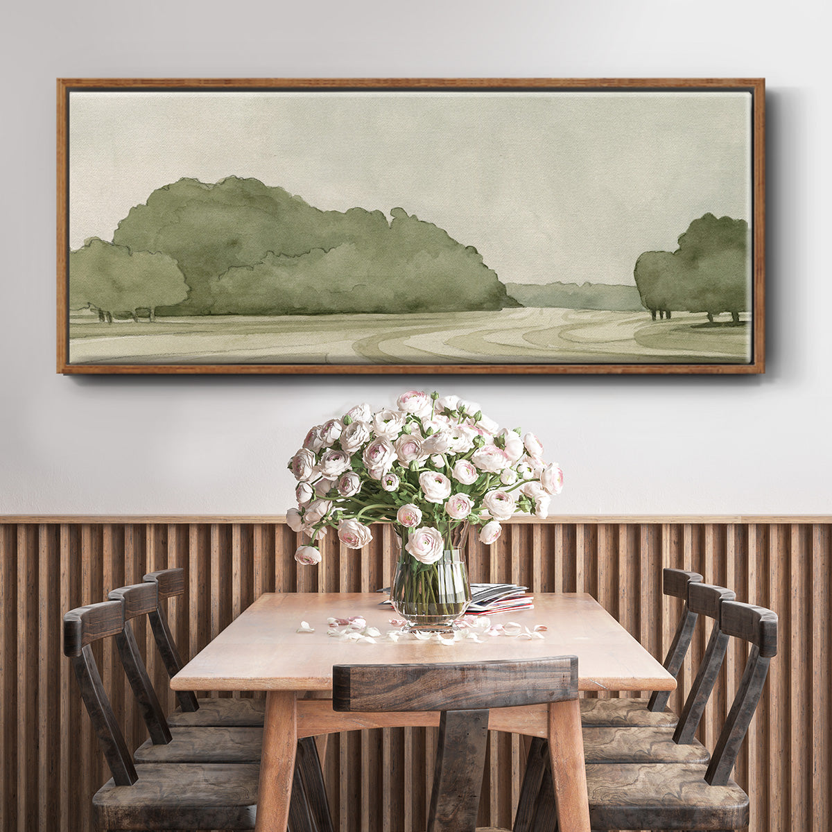 On Course I - Floater Framed Canvas Print