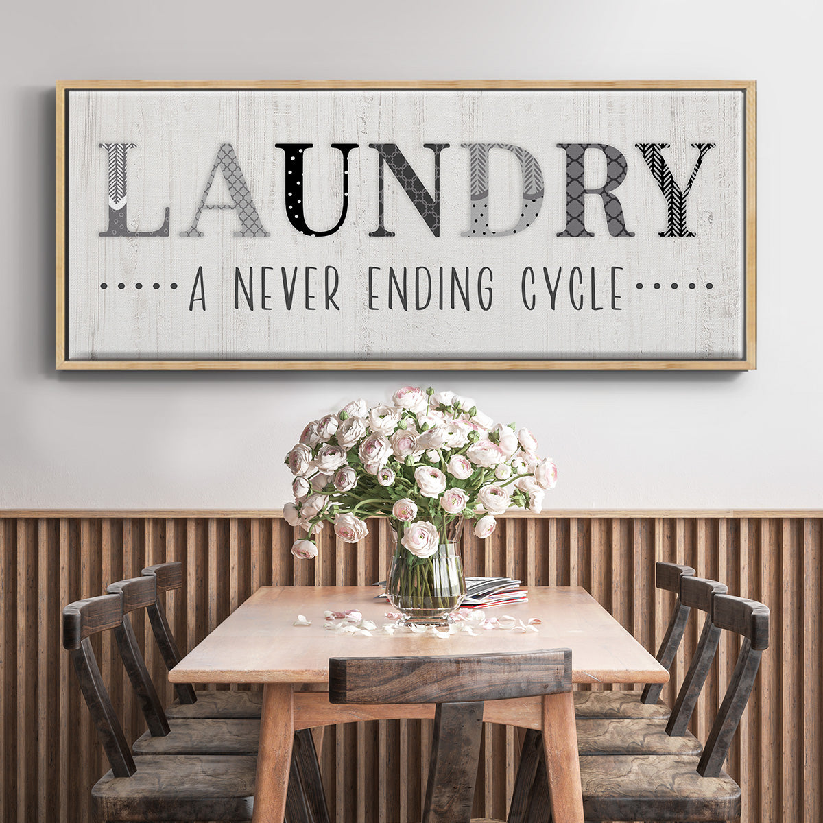 Never Ending - Floater Framed Canvas Print