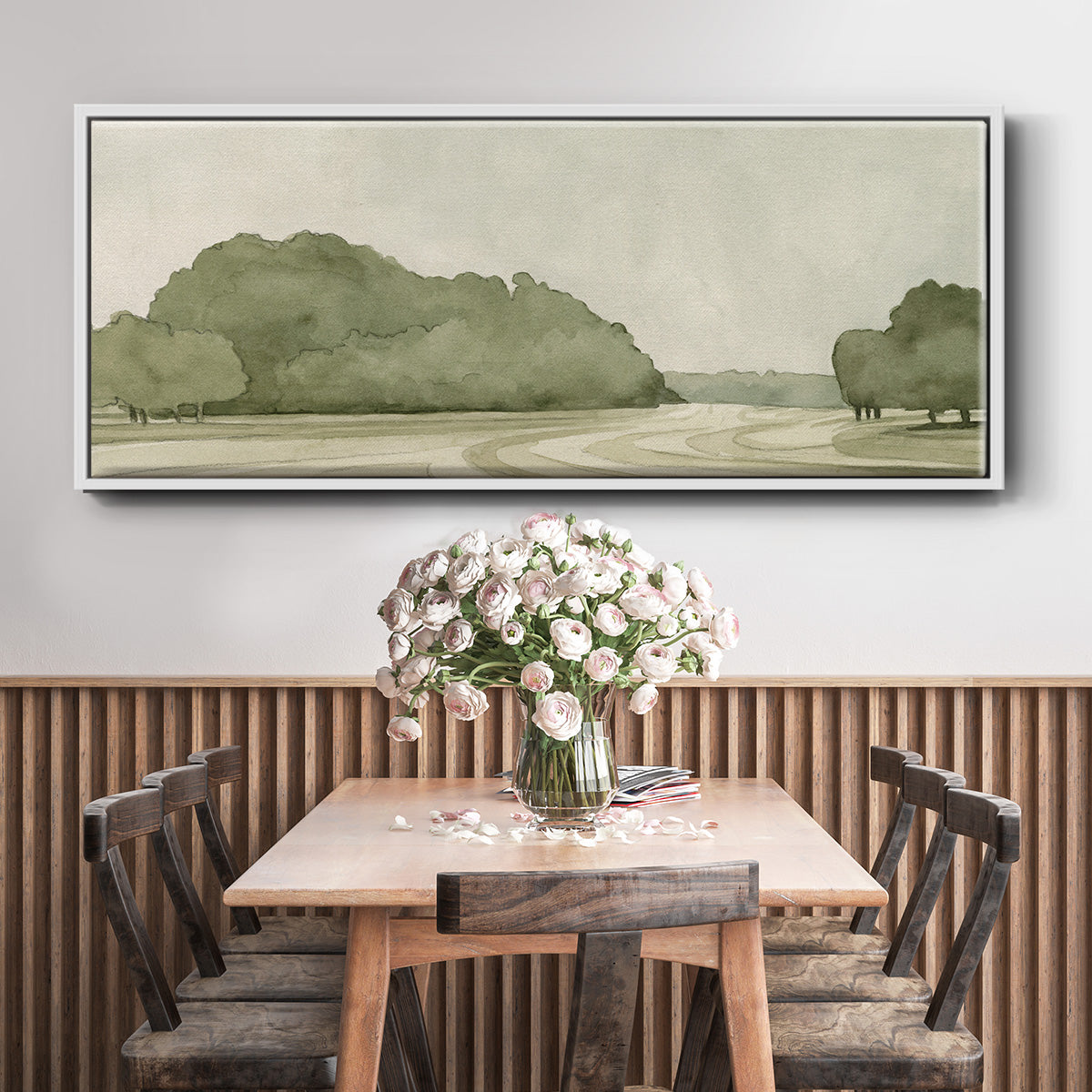 On Course I - Floater Framed Canvas Print