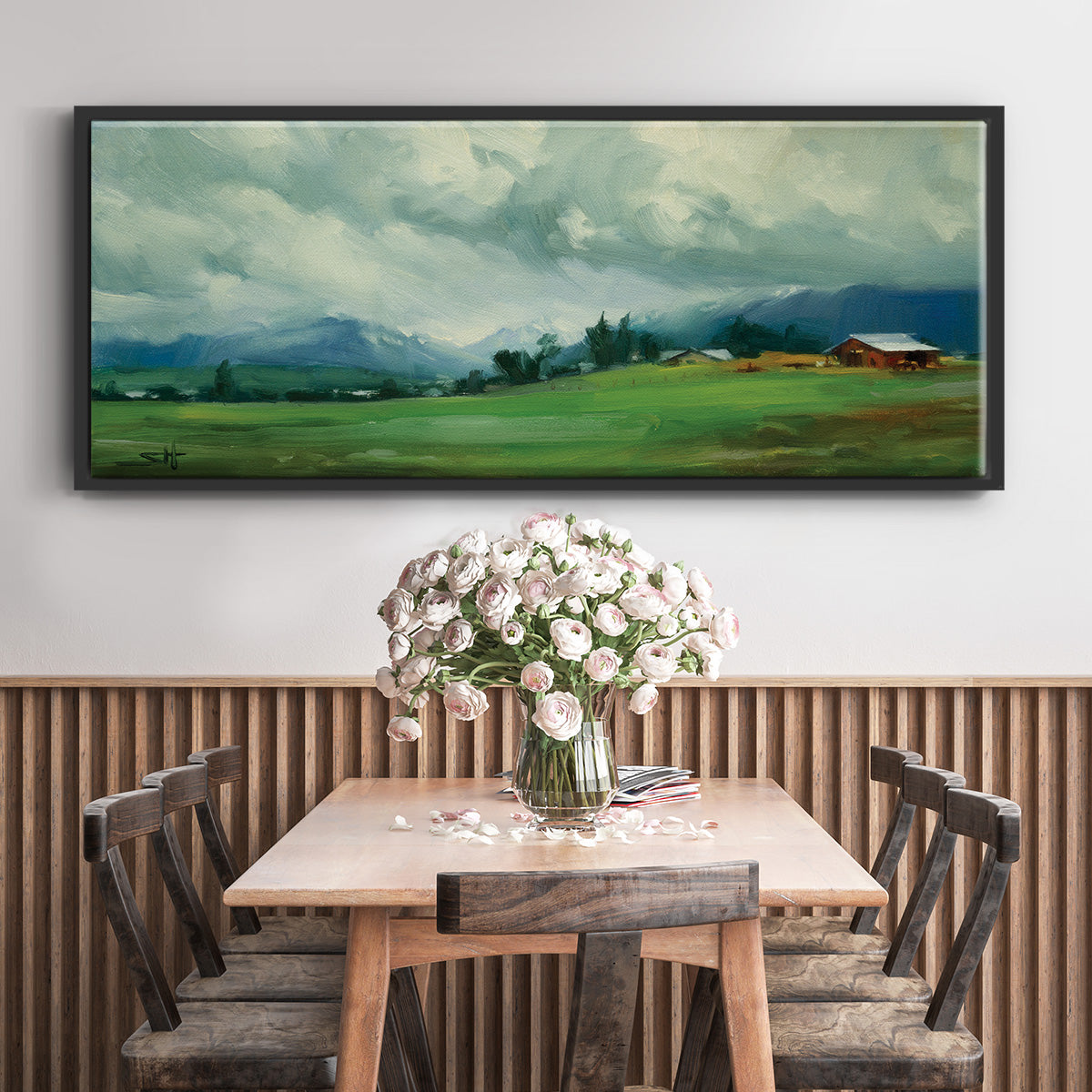 Wallowa Valley - Floater Framed Canvas Print
