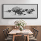 Treeline Sketch II - Floater Framed Canvas Print