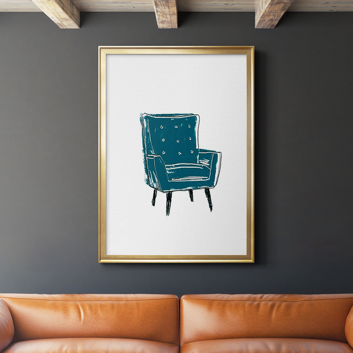 Take a Seat VII - Modern Framed Canvas Print