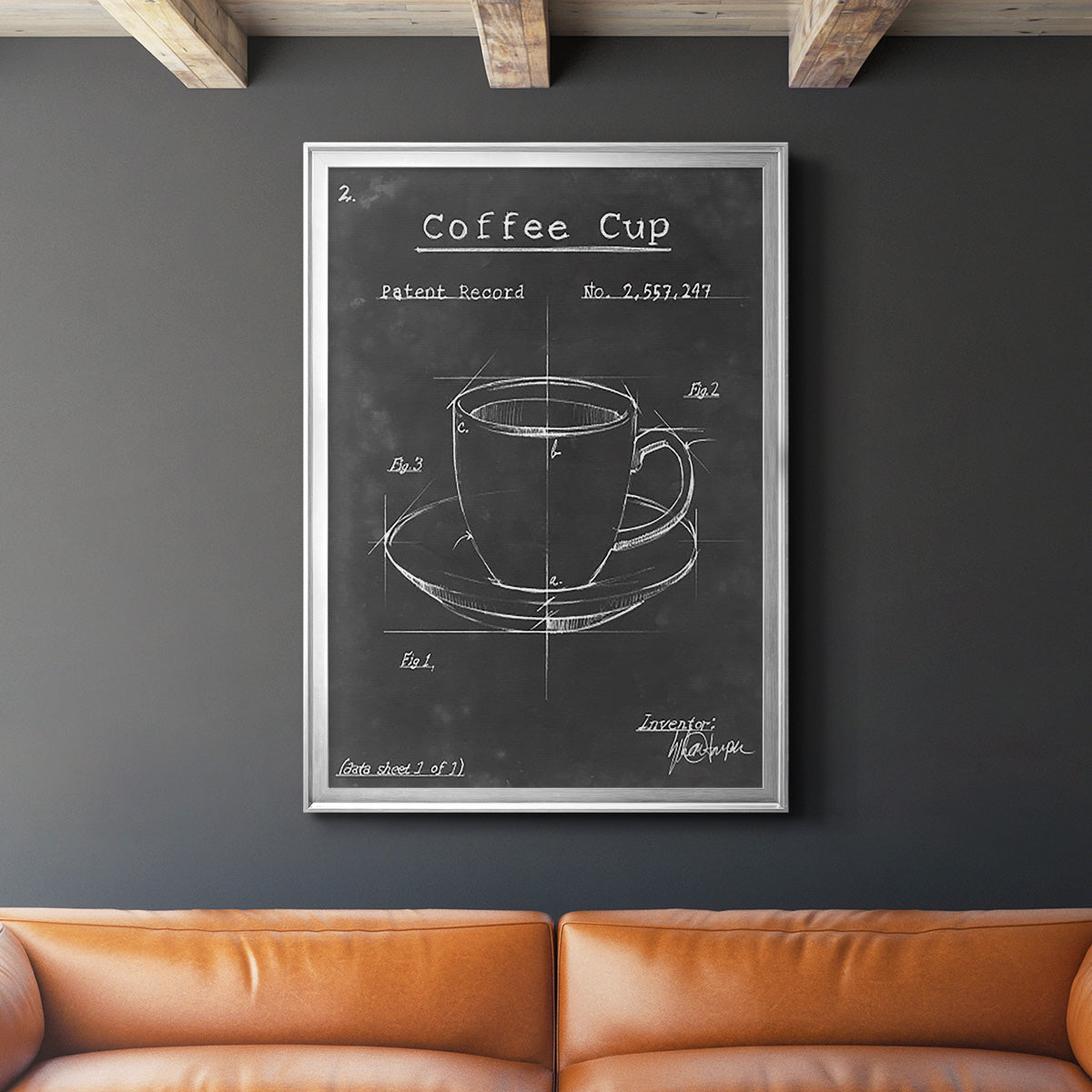 Morning Routine II - Modern Framed Canvas Print